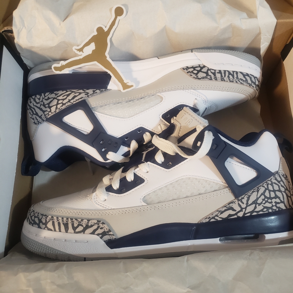 Jordan Kids Shoes Slippers - White and Blue